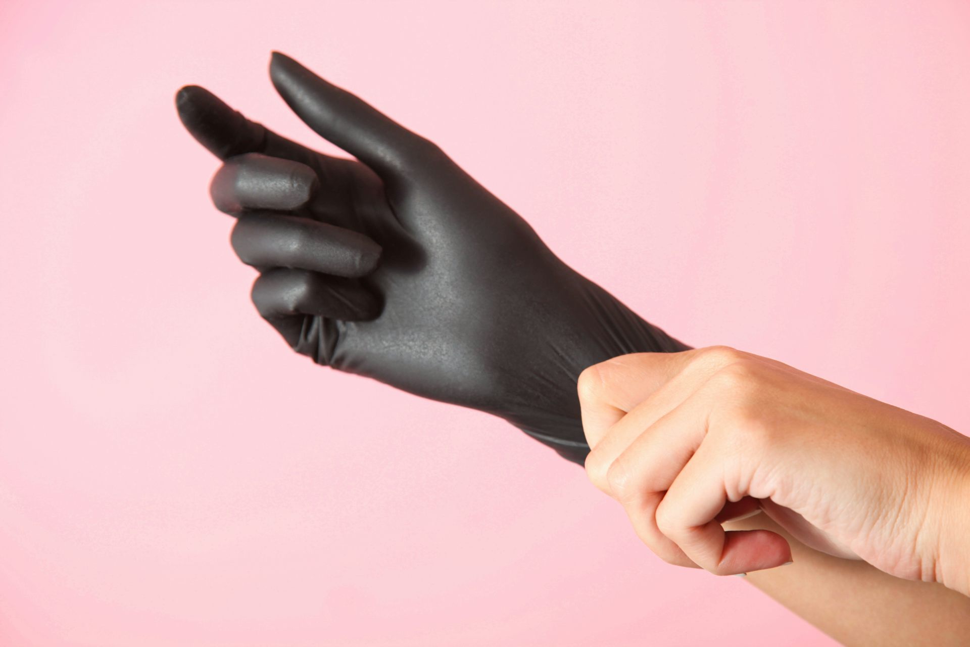 Long latex glove smother