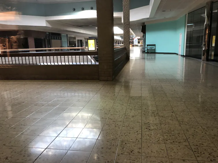an empty shopping mall