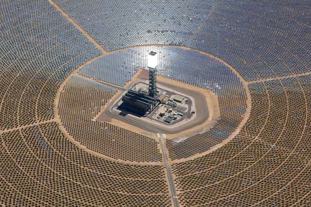 a solar plant uses natural gas, is it still green?