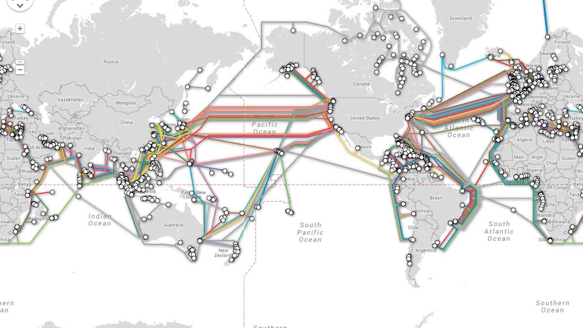 In our Wi Fi world, the interstill depends on undersea cables