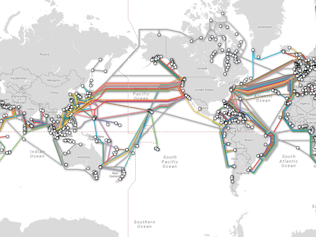 In our Wi Fi world, the interstill depends on undersea cables