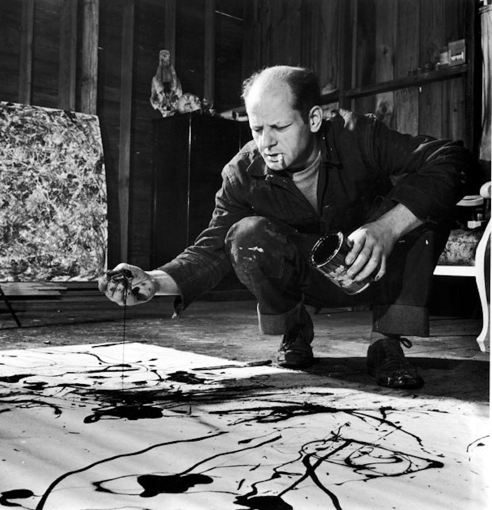 Image result for jackson pollock blue poles