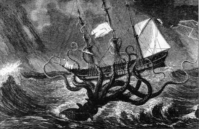 Kraken - Fearsome Giant Sea Monster of Norse Legend • Greek Gods