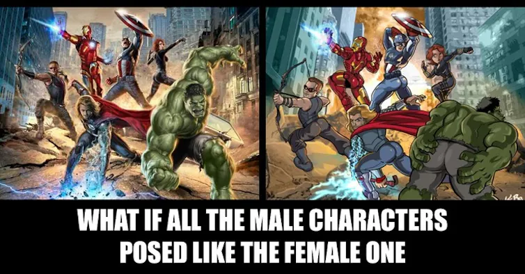 male gaze di film Avenger