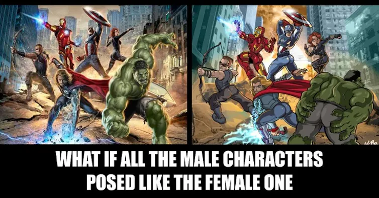 male gaze di film Avenger