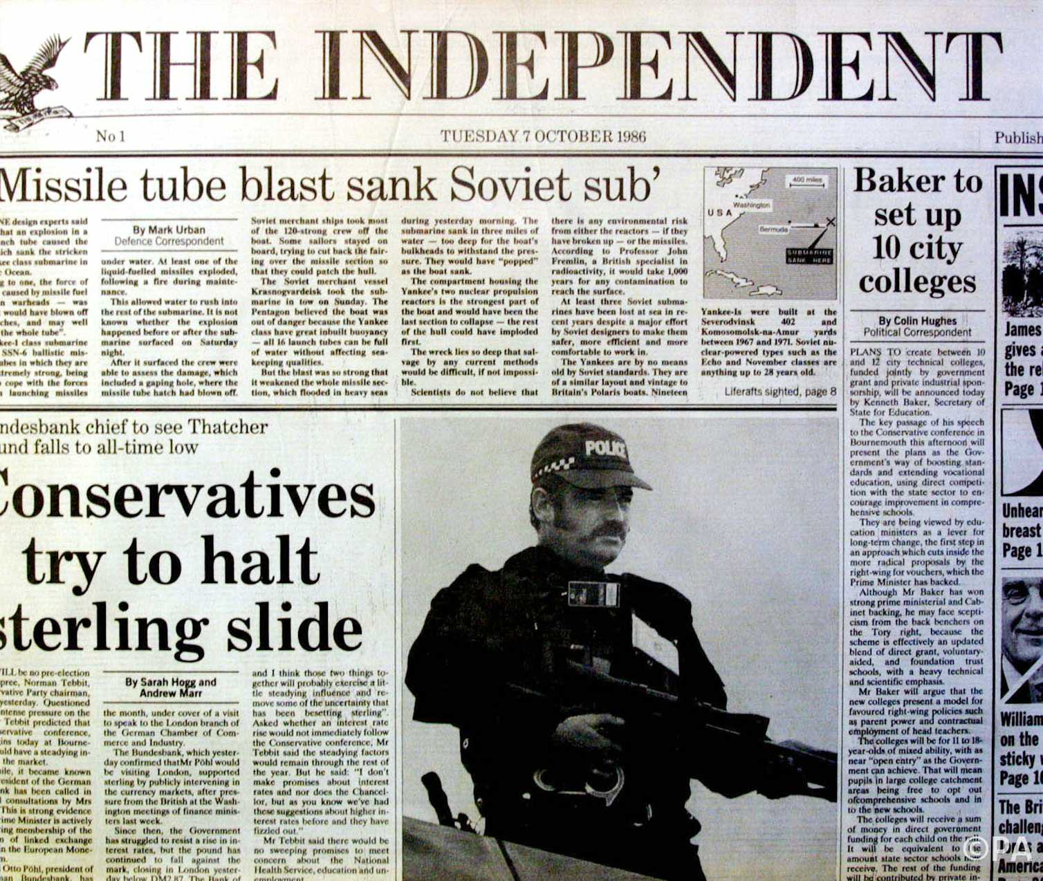 The Independent newspaper dies as it was born in the white heat of