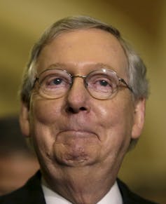 Image result for mitch mcconnell no chin