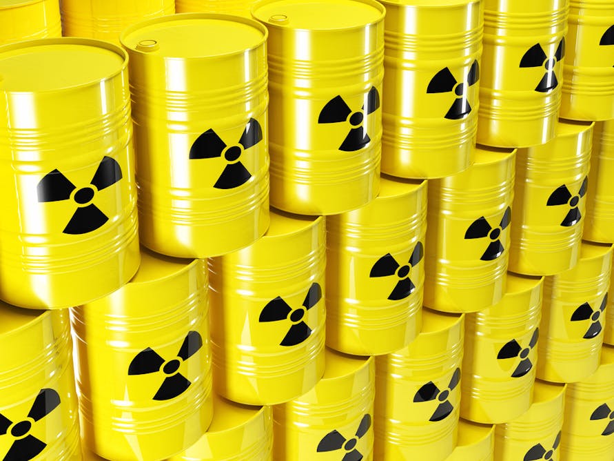 buried nuclear waste barrels