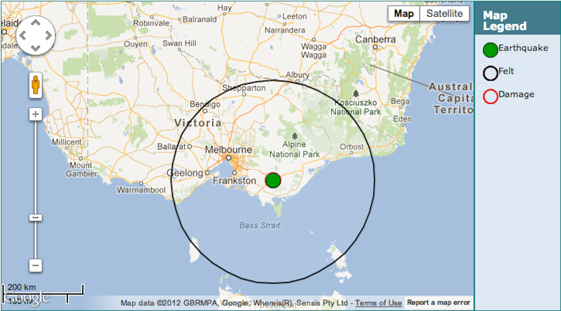 victorian earth quake victorian earth quake