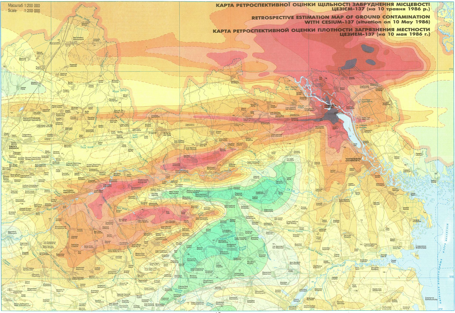 Interactive Map Of 1986 Chernobyl Reactor Radioactive Fallout Live Images