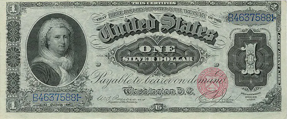 Who was the first woman depicted on American currency?