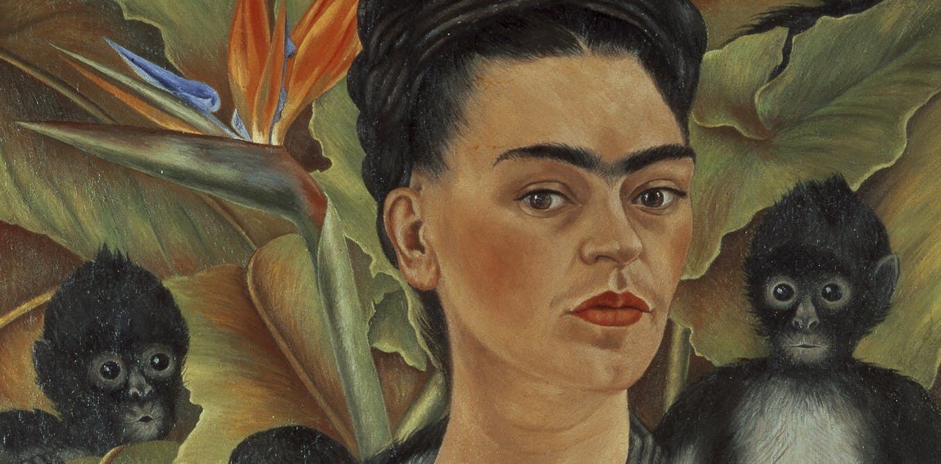 Here's looking at Frida Kahlo's Self-portrait with monkeys