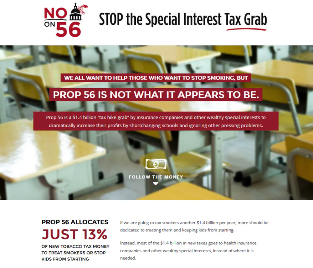 prop 56 tobacco Proposition on cigarettes sparks debate With Prop. 56, state could