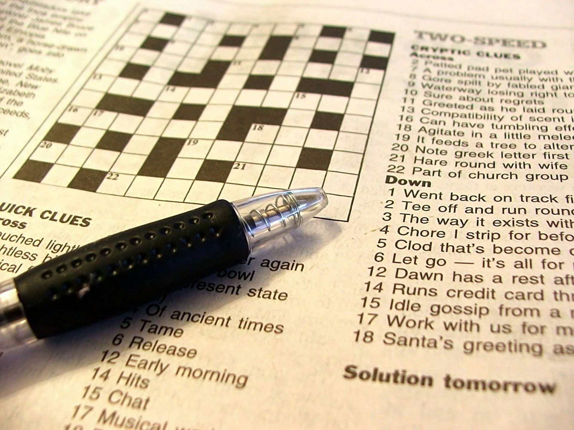 have a crack crossword