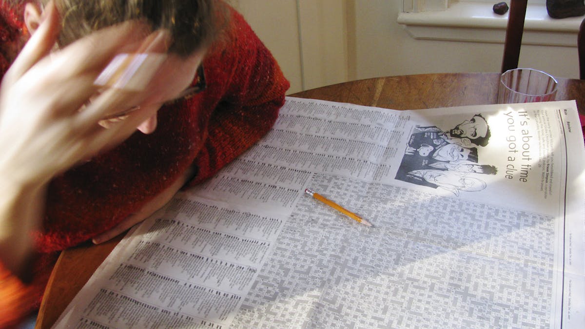 Study reveals what it takes to become a cryptic crossword ...