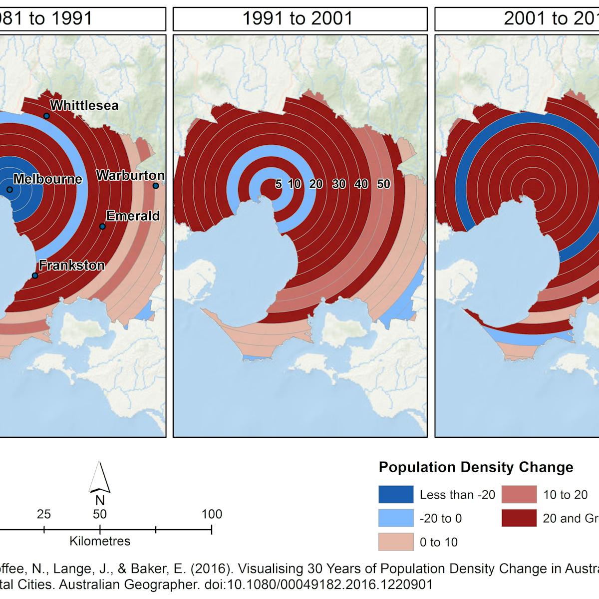 Density Sprawl Growth How Australian Cities Have Changed In The Last 30 Years