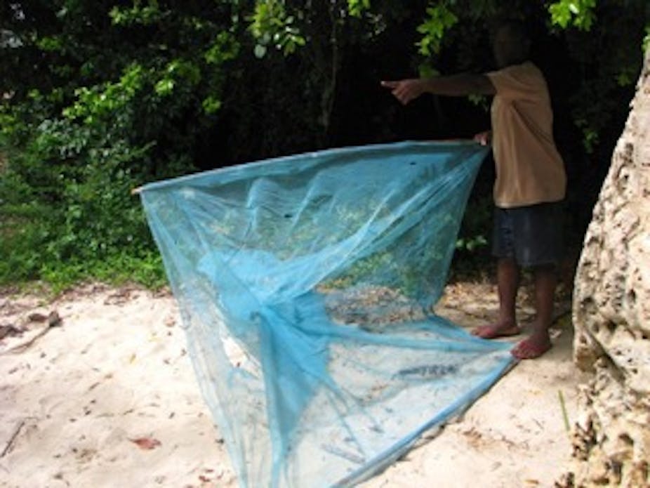 Mosquito nets are often used for fishing. A smart response is needed