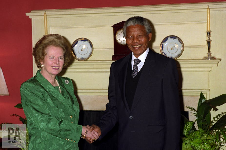 Image result for thatcher and mandela