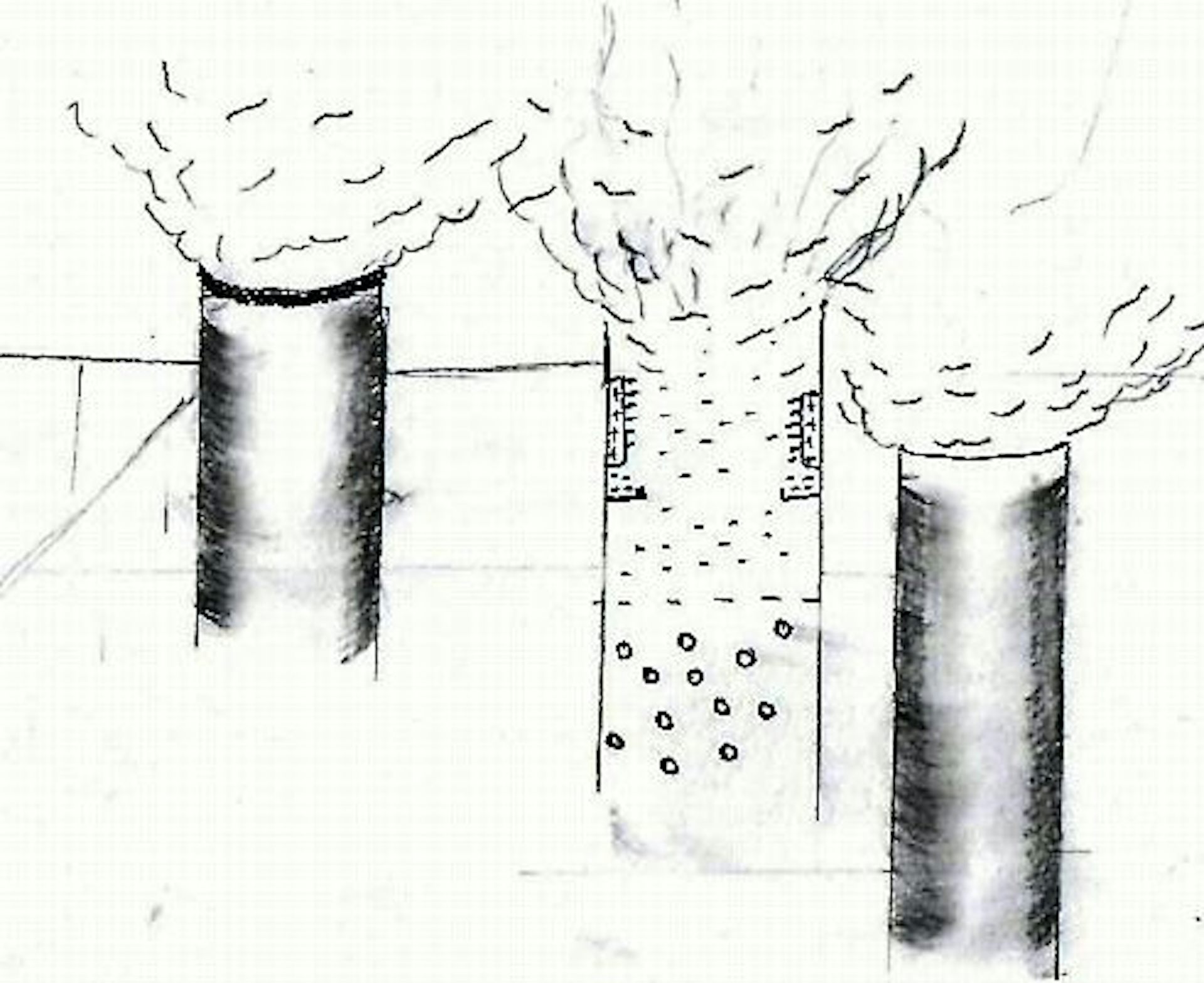 Static electricity's tiny sparks