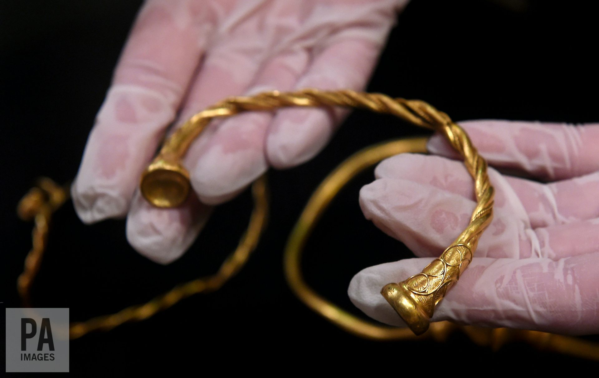 Uncovered After 2000 Years Gold Torcs Fit For An Iron Age - 