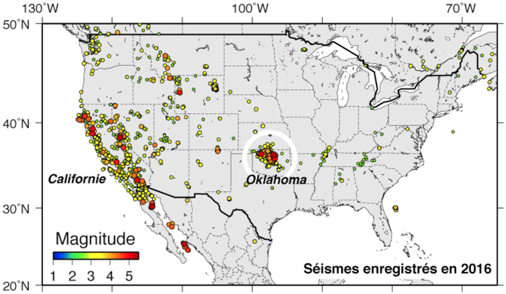 De Nouveaux Elements Sur Les Liens Entre Seismes Et Activites Petrolieres Aux Etats Unis