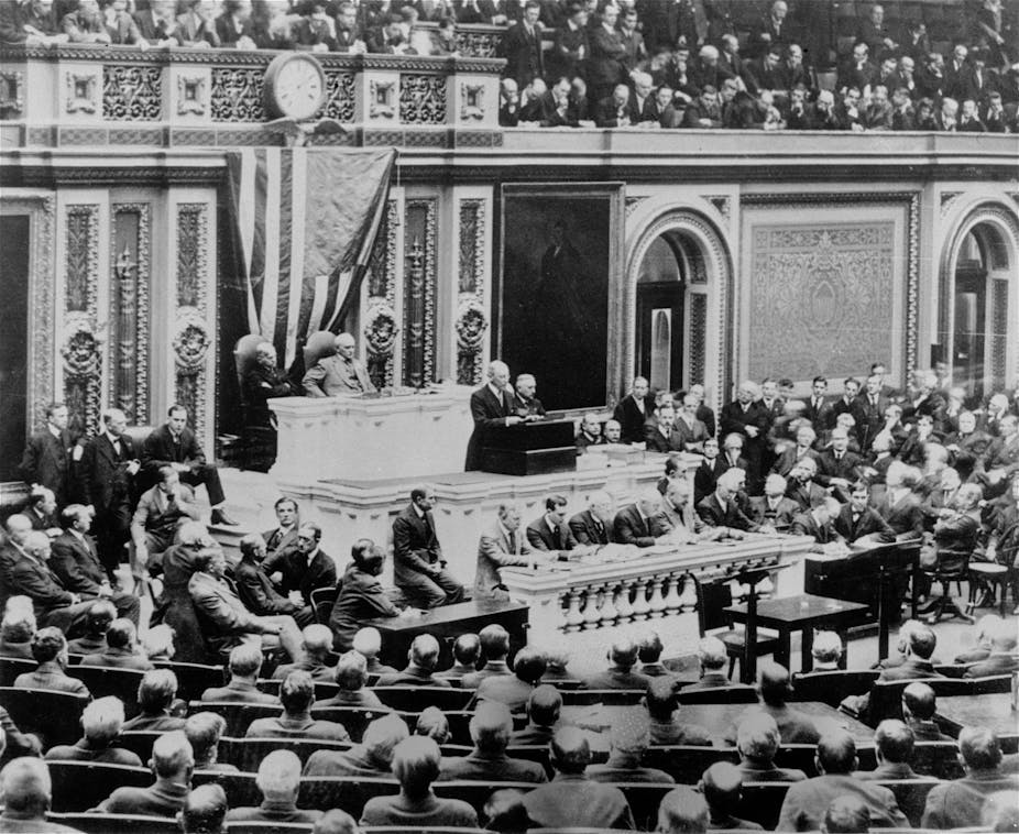Image result for woodrow wilson war declaration