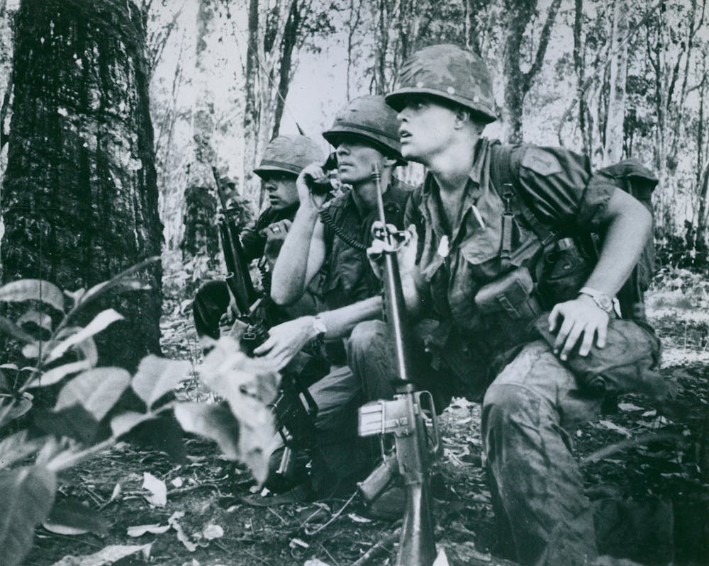 Shell-shocked soldier awaiting transportation away from the