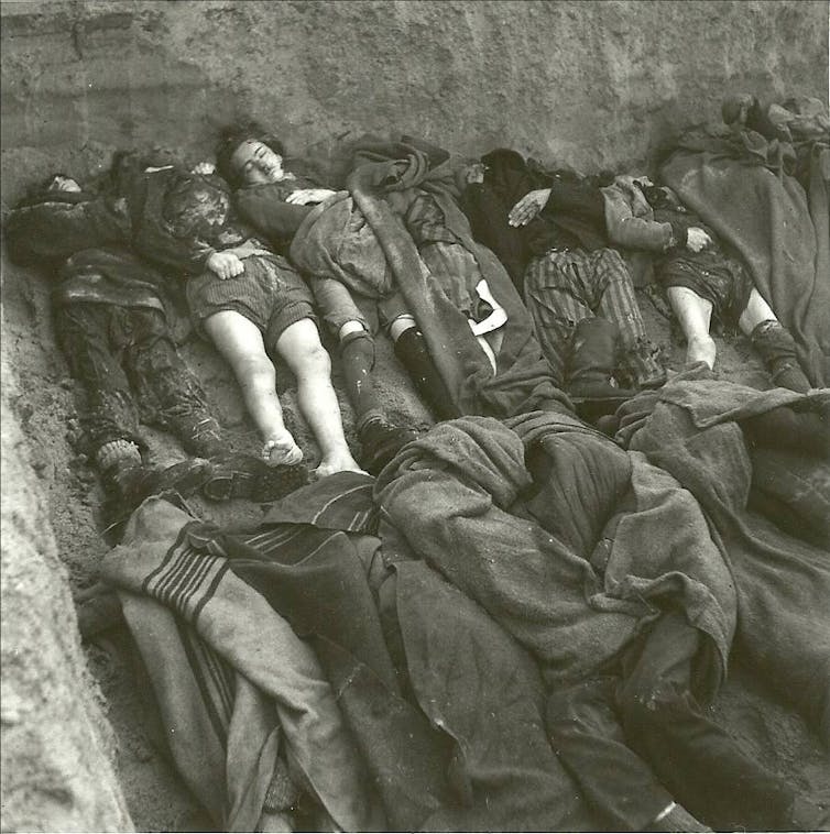 Casualties of the tragedy. Imperial War Museum Image Collection