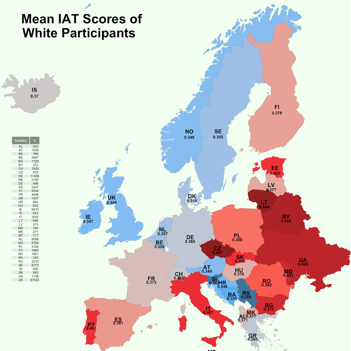 This Map Shows What White Europeans Associate With Race And It Makes For Uncomfortable Reading Racial Map Of The World