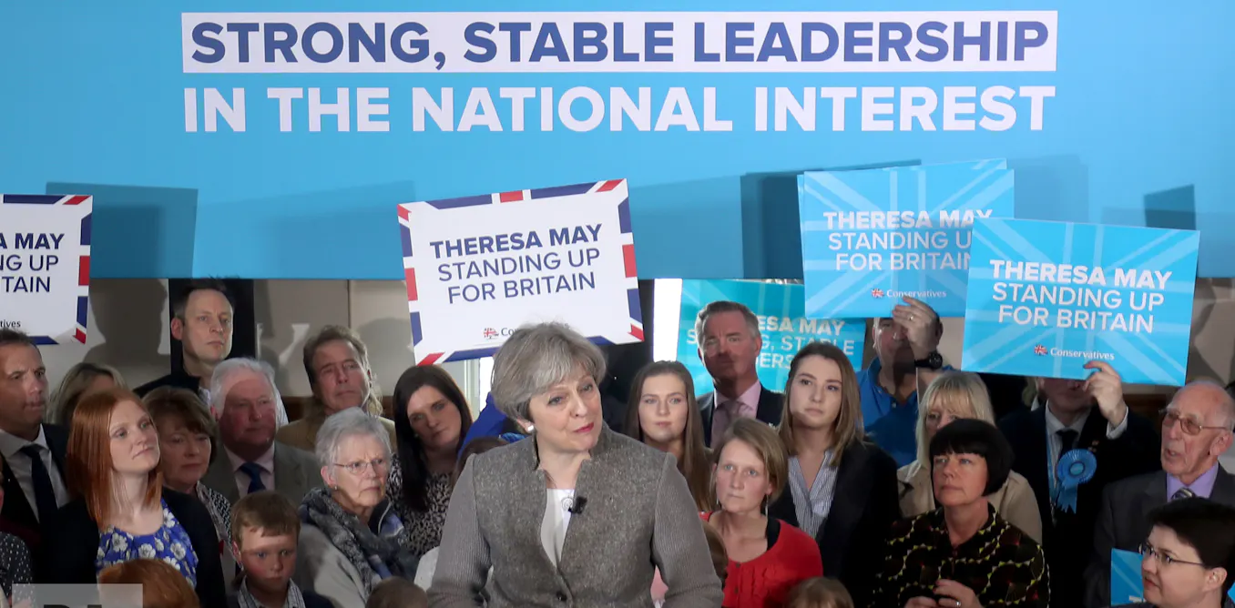 Stable Leadership Strong and stable leadership: inside the Conservatives’ election slogan