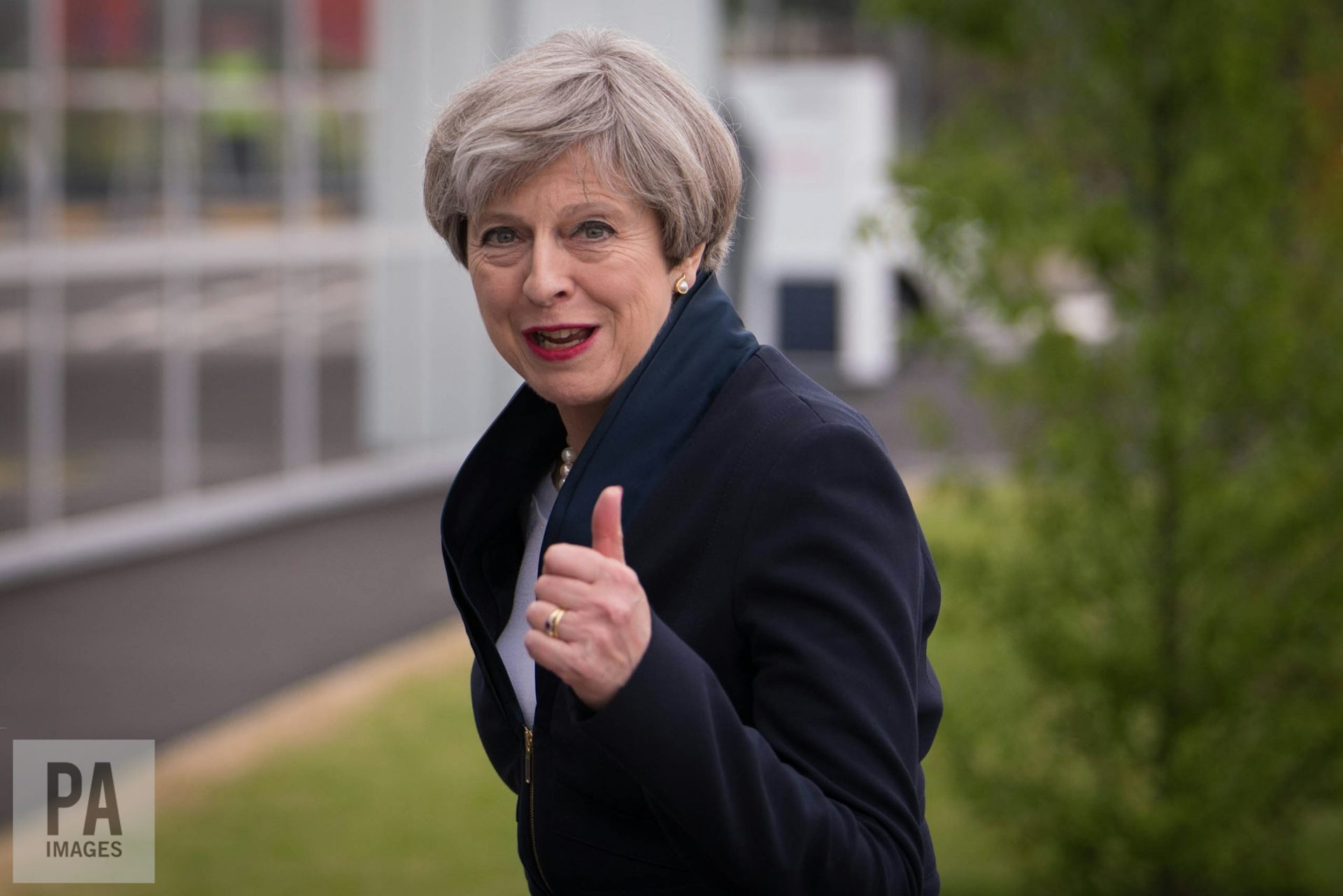 Image result for theresa may happy