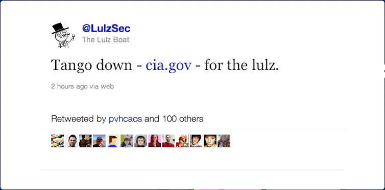 LulzSec takes down CIA website in the name of fun, fun, fun