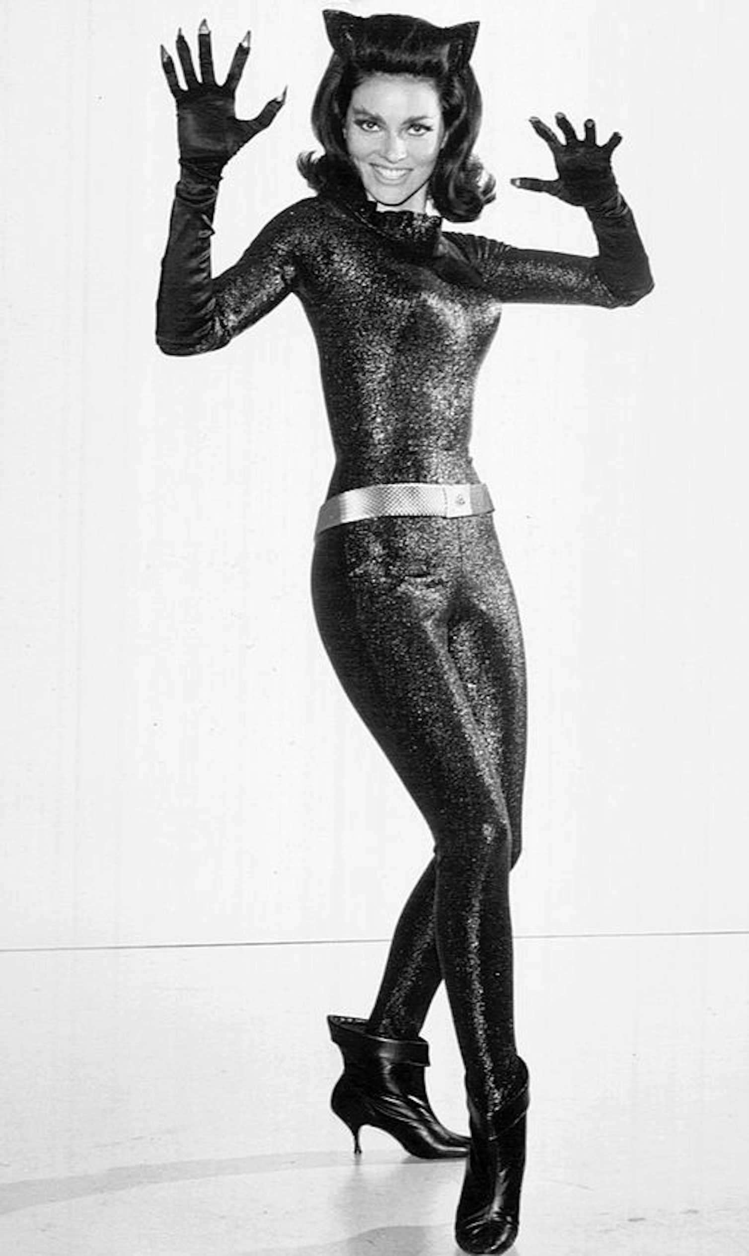 Lee Meriwether as Catwoman in the 1960s. 