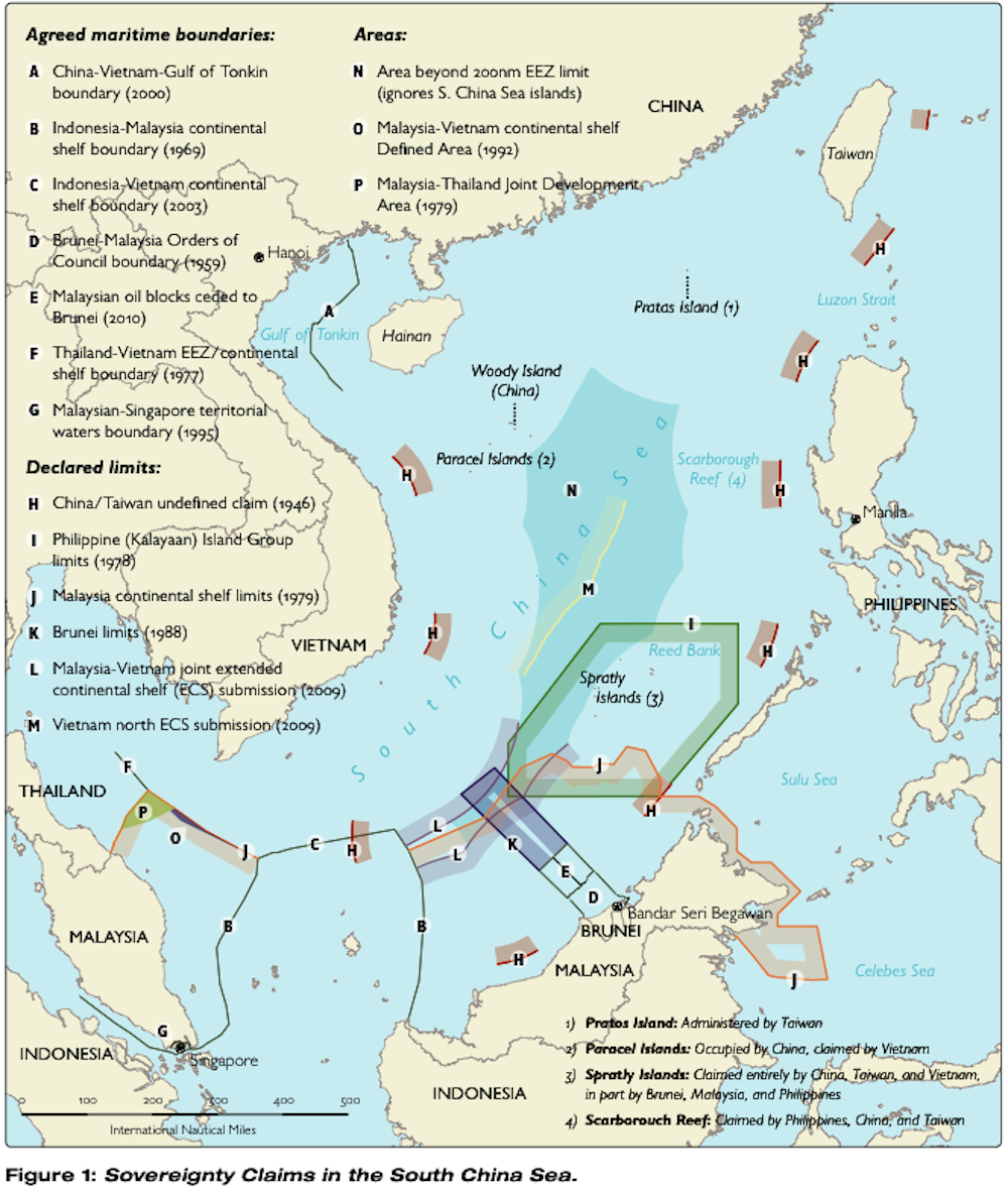 From Chinese missile shelters to US warships, the South China Sea ...