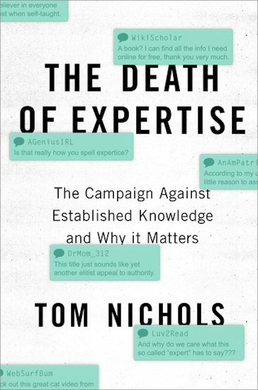 Book Review The Death Of Expertise Book Review The Death Of Expertise