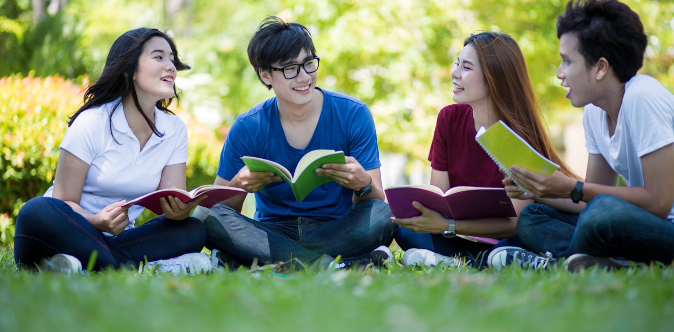 A group of students is. Общение студентов. Студенты на лужайке. Студенты сидят на траве. Группа студентов.