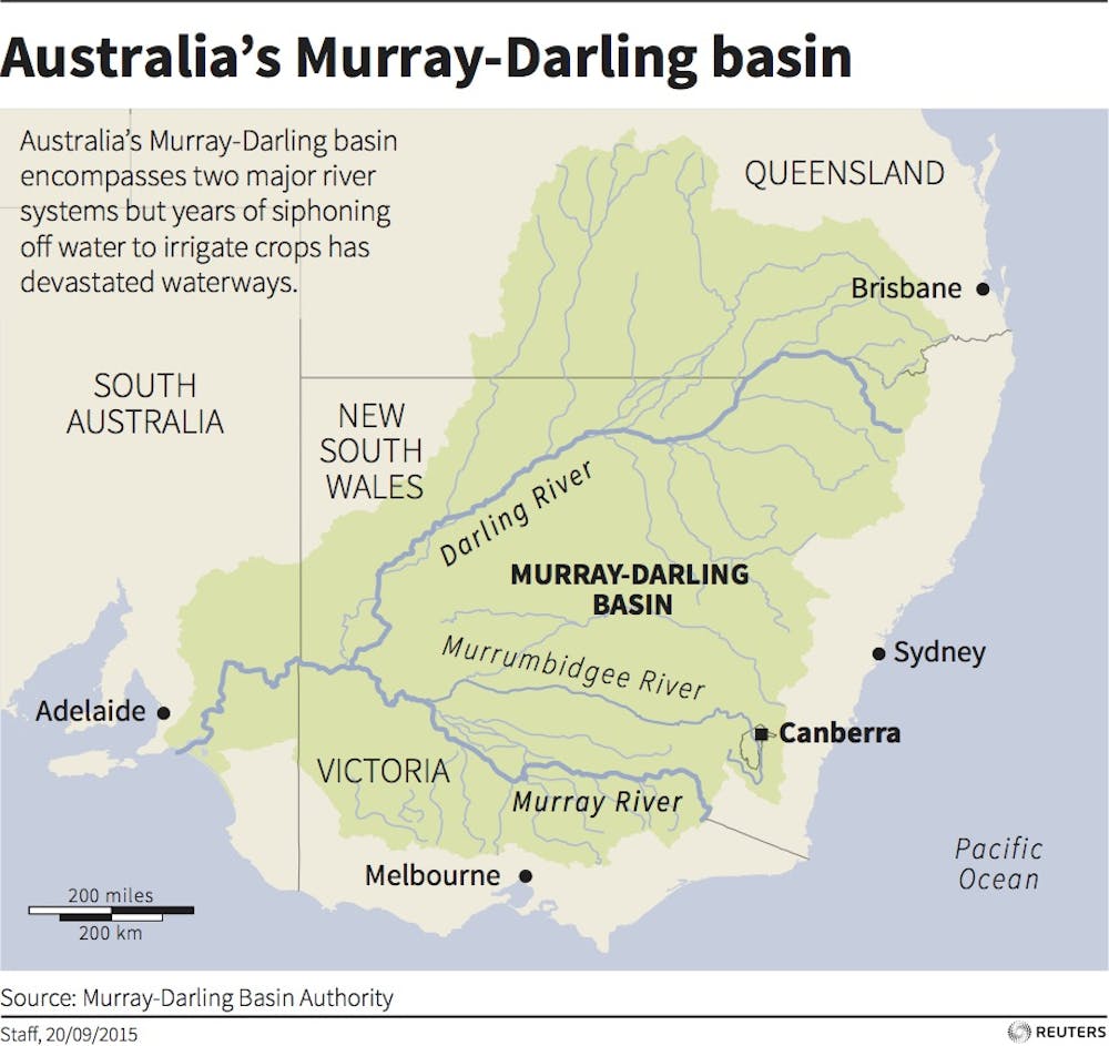 Murray River Map Murray River Map