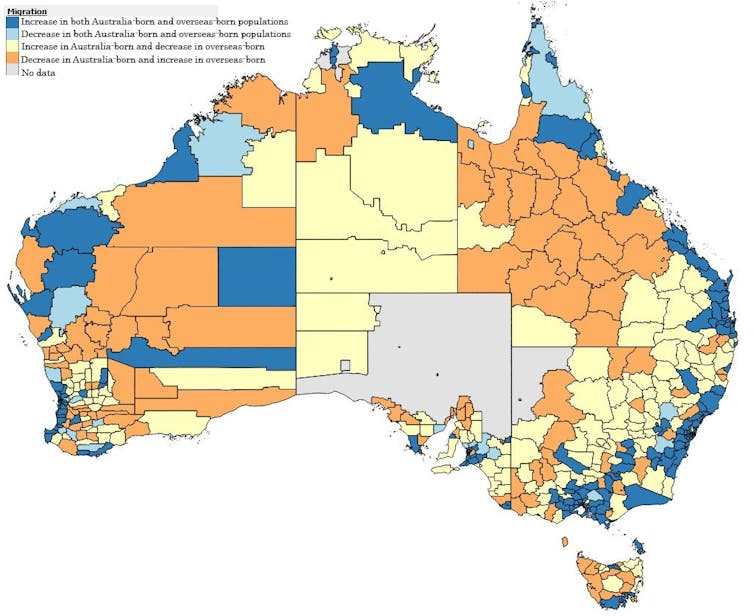 Regional areas. Population increase. New Regionalism in Australia.