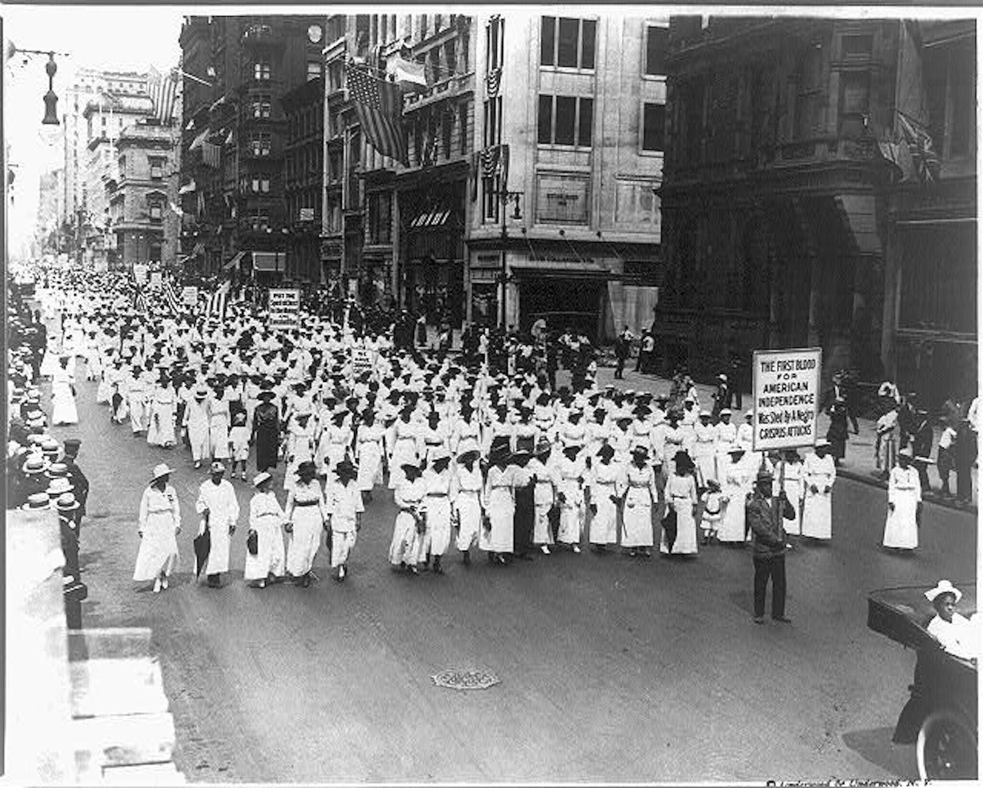 100 years ago African-Americans marched down 5th Avenue to declare