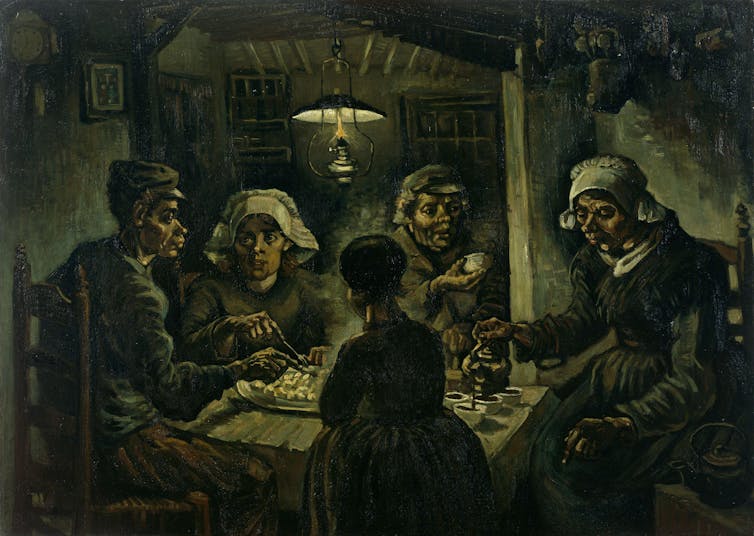 The Potato Eaters (1885). Vincent van Gogh, Van Gogh Museum