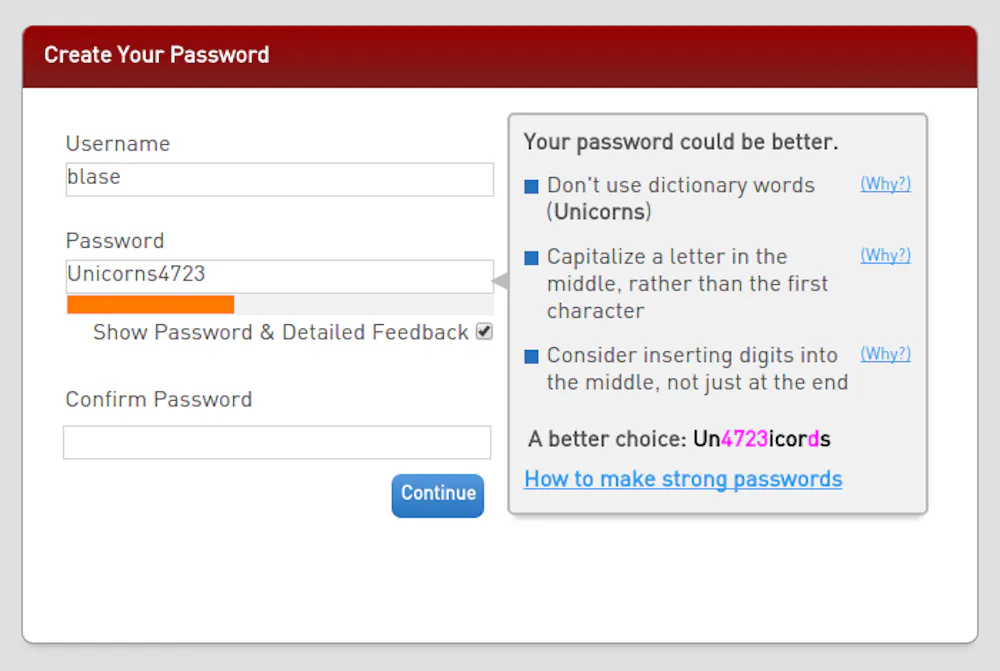 Password Base Choose better passwords with the help of science