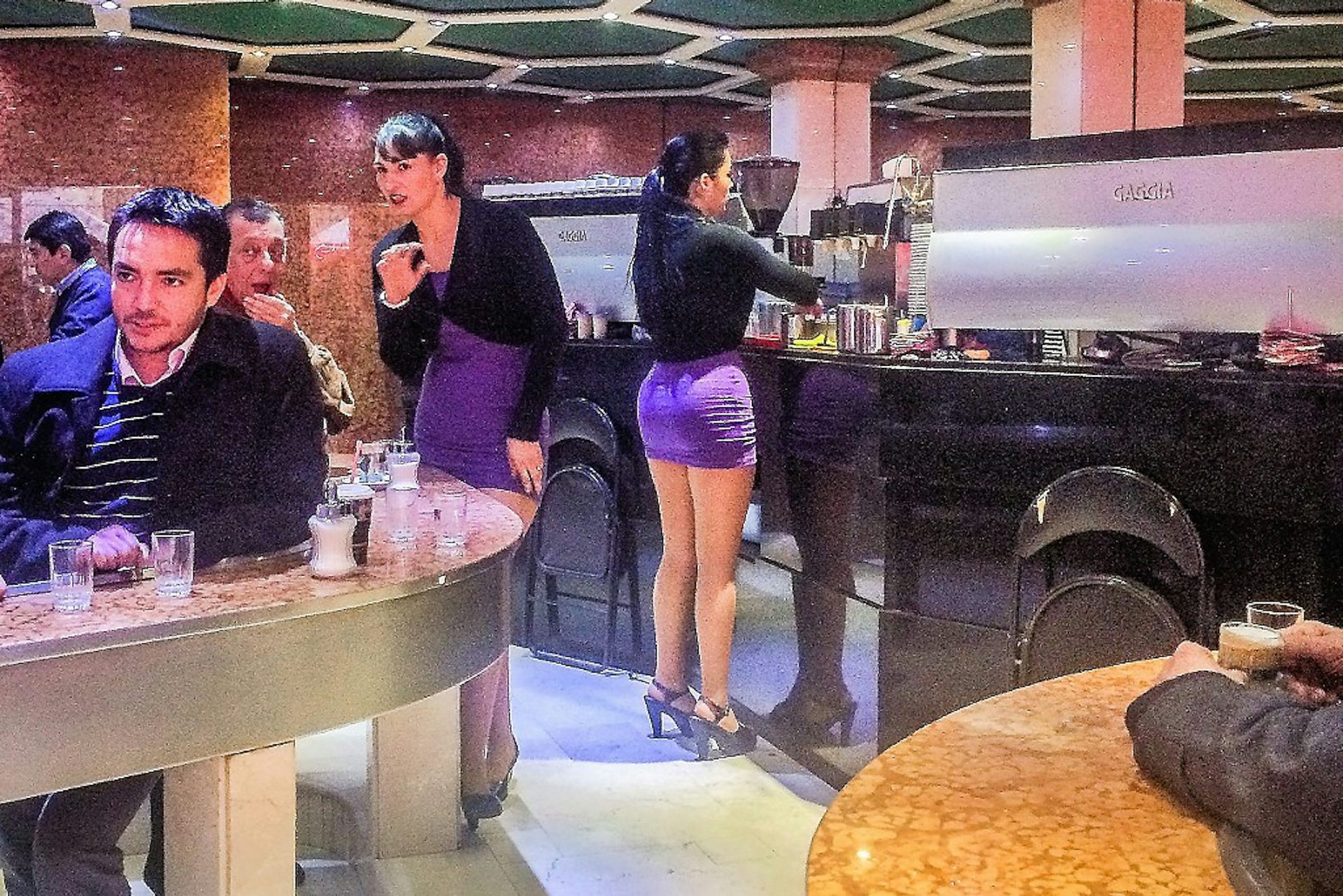 Sex and the City, Santiago style, where theyre serving up coffee with legs