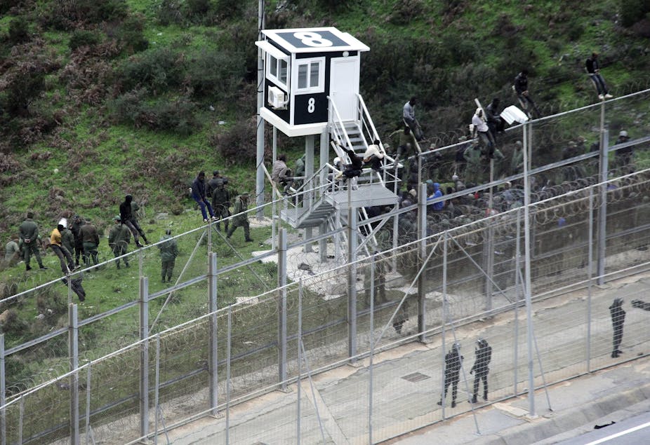 Image result for ceuta and melilla border fences
