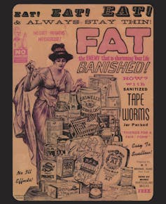 Advertisement for tapeworms