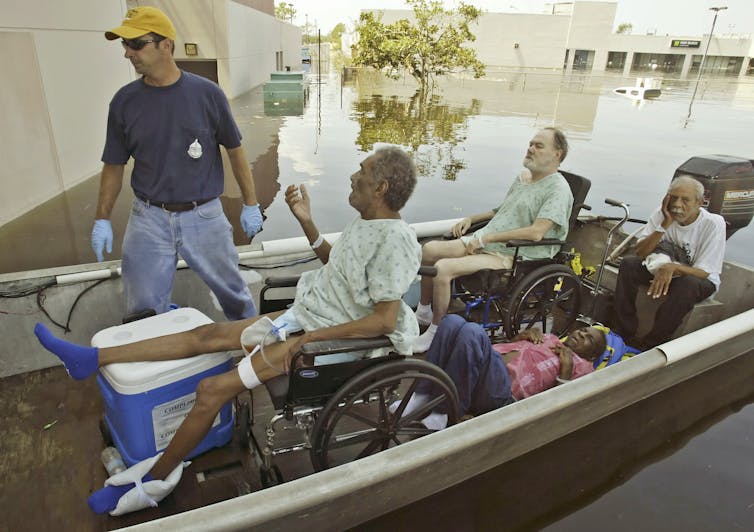 How do hospitals know what to do when hurricanes approach?