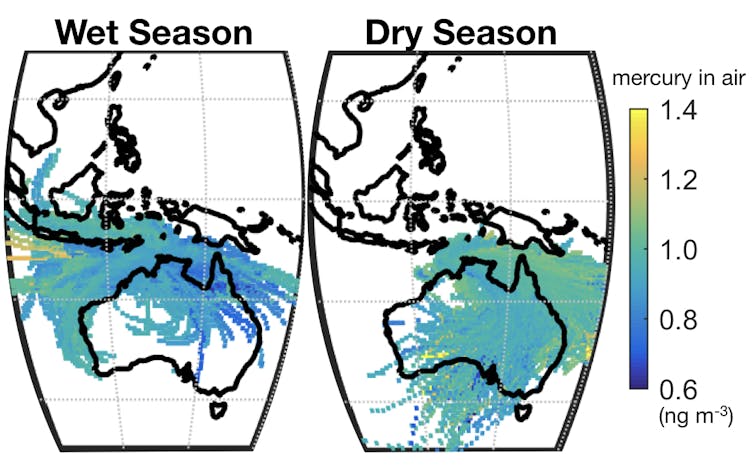 Mercury From The Northern Hemisphere Is Ending Up In Australia
