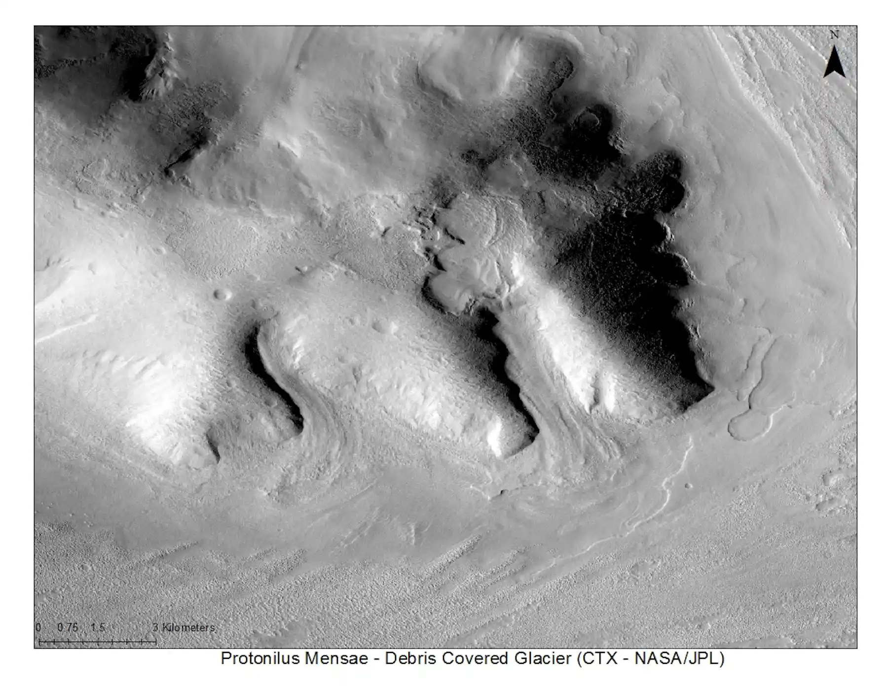 Ice mined on Mars could provide water for humans exploring space