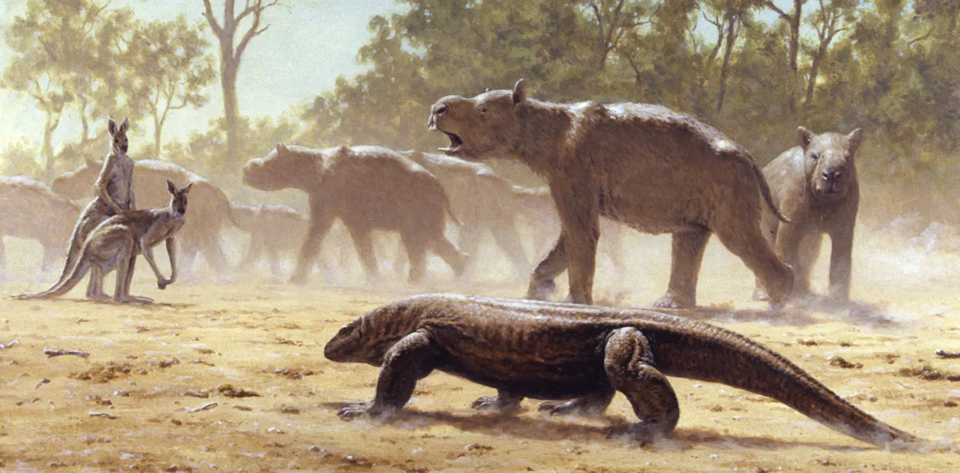 Marsupial Lion Vs Megalania marsupial-lion-vs-megalania