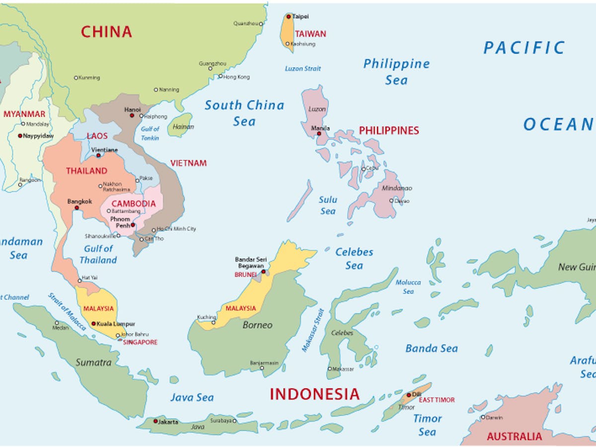 Can Australia And Indonesia Work Together On Challenges In The South China Sea Map Of Australia And Indonesia