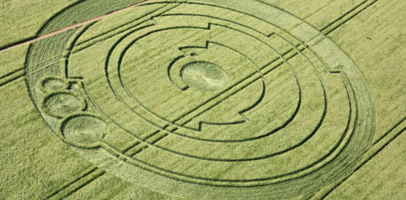 Image result for Crop circles blur science, paranormal in X-Files culture
